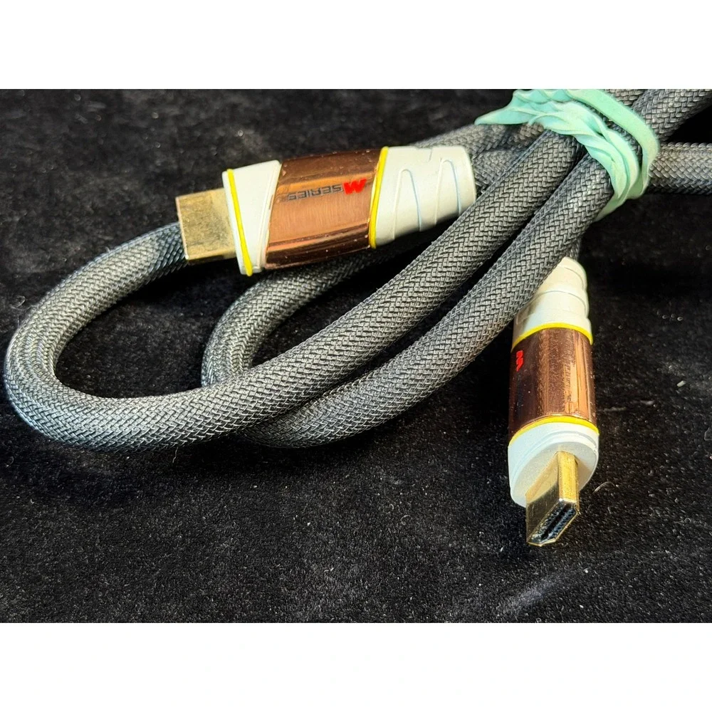 Monster M-Series M1000 High Speed HDMI Cable Braided Gold Plated Connectors 4ft